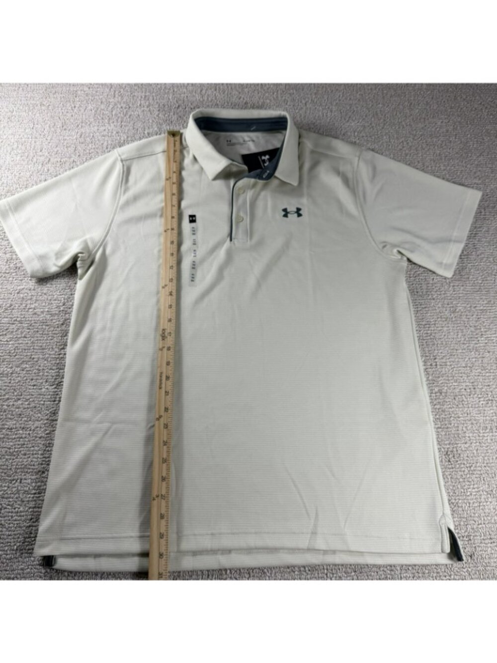 Under Armour Tech Polo Shirt Beige Men’s Size XL - Picture 4 of 7